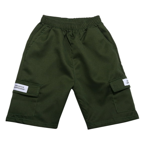 LUOGENLI Boys Shorts Size 10-12 Pack Boys Kids Cargo Shorts Youth Boy'S Casual Solid Color Stretch Shorts Outdoor Cargo Bottoms Boys Shorts Size 7 Slim Fit Boys Shorts Size 7/8 9-10 Years