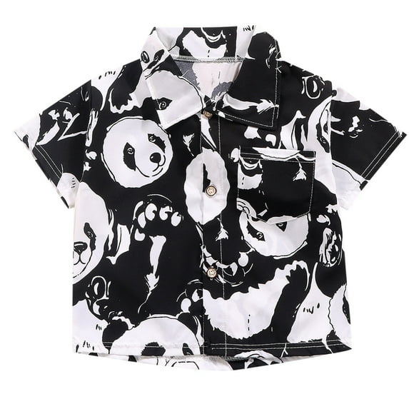 LUOGENLI Boys Shorts Size 10 Boys Short Sleeve Button down Shirt Lightweight Breathable Summer Tops Beach Shirts Vacation Boys Shorts Size 6-7 Boys Shorts Size 8 Athletic 11-12 Years