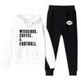 thumbnail image 1 of LUOGENLI Boys Shorts Size 12/14 Kids Hoodie Sweatshirt and Sweatpants Cartoon Football Prints Pullover Hoodie Set Tracksuit 2 Piece Outfits Toddler Boys Shorts 4T Boys Shorts Size 7 Cotton 5-6 Years, 1 of 4