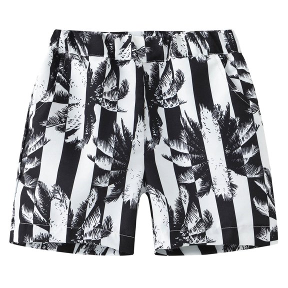 LUOGENLI Boys Shorts Size 12-14 Toddler Boy Girl Print Shorts Overalls Casual Pants for Children Summer Clothes Boys Shorts Size 12 Boys Shorts Size 10-12 Youth Black 150