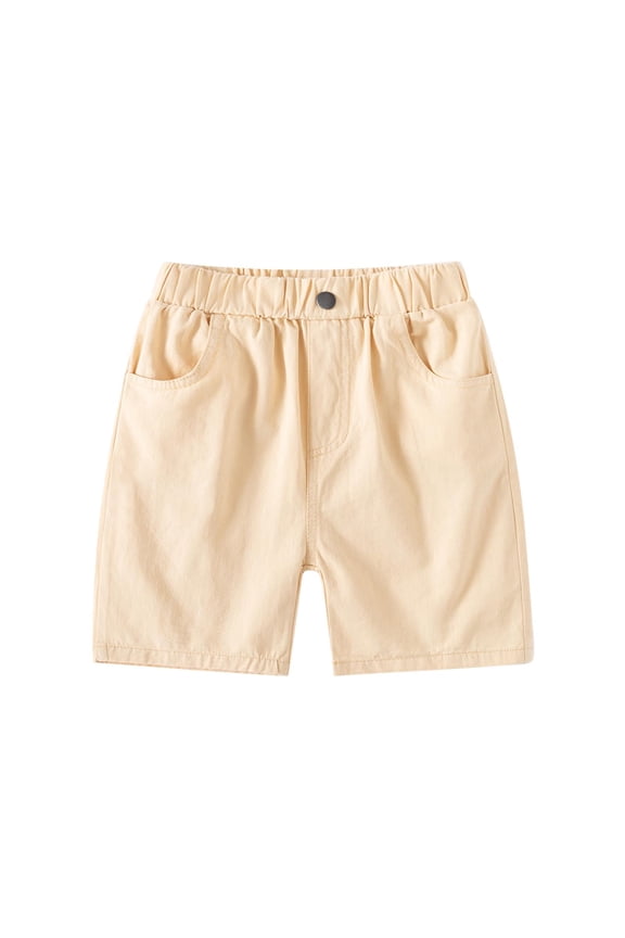 Boys Shorts Size 5-6 Toddler Boys Shorts Summer Cotton Material Thin Style Five Point Pants Children'S Baby Shorts Boys And Girls Outer Wear Beach Pants Casual Hot Pants Khaki 5-6 Years