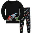 thumbnail image 1 of LUOGENLI Boys Suits Size 10 White Toddler Boys Pajamas Dinosaur Cotton Kids 2 Piece Pj'S Long Sleeve Sleepwear Clothes Set Boys Suits Size 18 Big Boys Suits Size 18-20 6-7 Years, 1 of 4