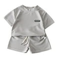 thumbnail image 1 of LUOGENLI Boys Suits Size 16 Regular Fit New Children'S Wear Summer Children'S Casual Suit Loose Clothes Boys Short Sleeve Baby Summer Outfits For Boys Size 14-16 15-16 Years, 1 of 3