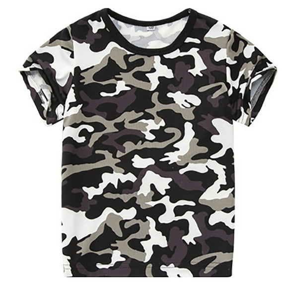 LUOGENLI Boys T Shirts Boy Camouflagess T Shirt Camo Short Sleeve Tee Shirts for Boys Girls 2 14 Years Boys Shirts Size 5 Boys Tshirts 8 Baseball 2-3 Years