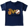 thumbnail image 1 of LUOGENLI Boys Tshirts 5-7 Peace Love Baseball Children's T Shirt Round Neck Short Sleeved T Shirt 3 to 14 Years Old Children Boys T Shirts Size 8-10 Youth Boys Shirts Size 10-12 White 13-14 Years, 1 of 3