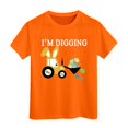 thumbnail image 1 of LUOGENLI Comfort Boys Planet Printed Casual Crew Neck Short Sleeved T-Shirt Little Boys Summer Planet Printed Boys Casual T Shirt Tops Boys Shirts 2-Orange Size 10-11 Years, 1 of 4