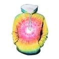 thumbnail image 1 of LUOGENLI Cute Hoodies for Girls 10-12 New 3D Visual Digital Printed Children's Hoodie Tie Dye Printed Children's Hoodie Pullover Sweatshirt Kids Tie Dye Pocket Girls Hoodies Size 6 5-6 Years, 1 of 3