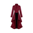 thumbnail image 1 of LUOGENLI Girls Dresses Size 10-12 Formal Big Girls Gothic Tuxedo Long Trench Jacket Long Top Dress Baby Girls' Dresses 3-6 Months Girls Dresses Size 14-16 17-18 Years, 1 of 4