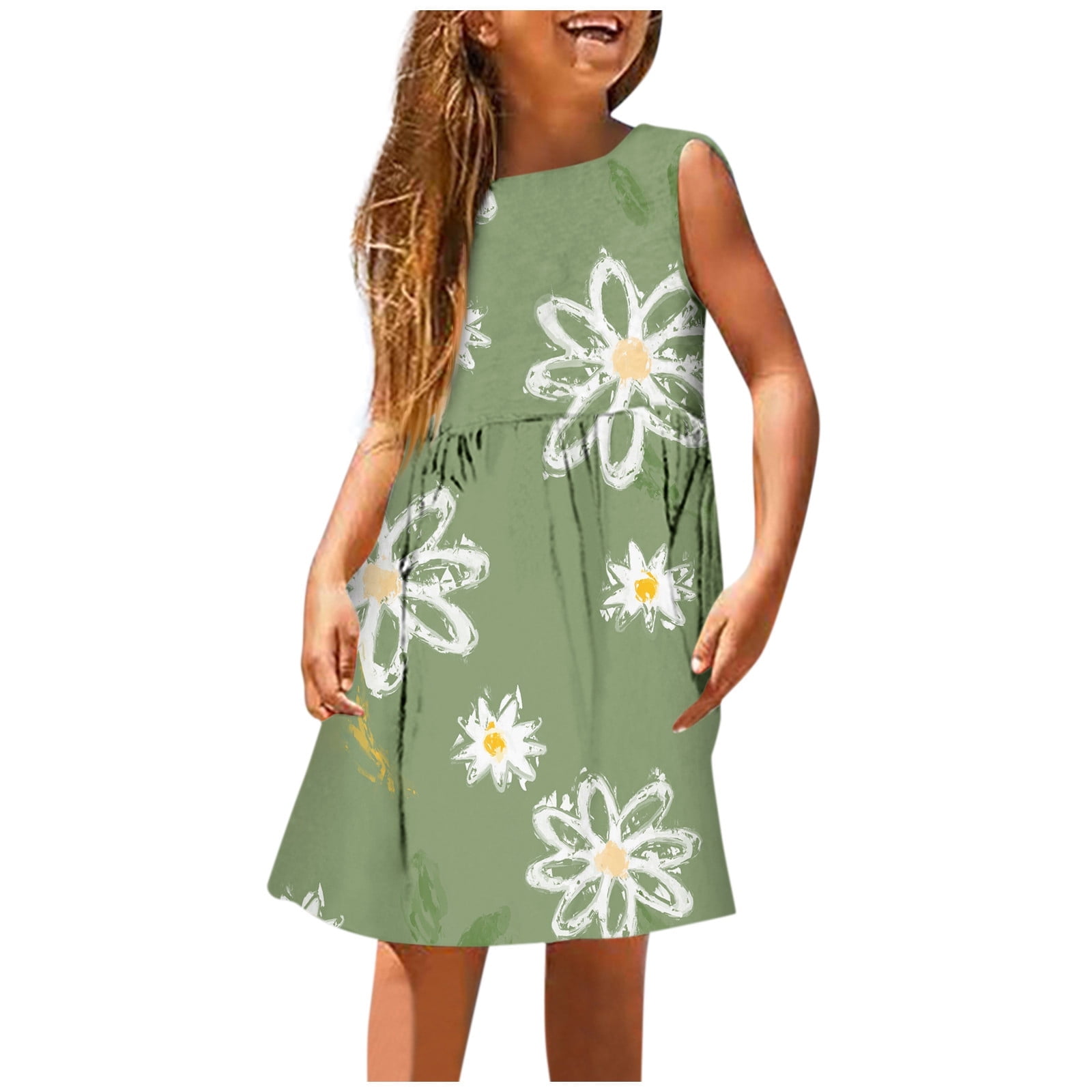 LUOGENLI Dresses For Girls 4T Girls Fashion Cute Spring And Summer ...