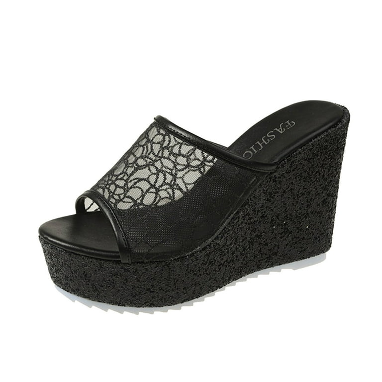 3 inch black platform heels online