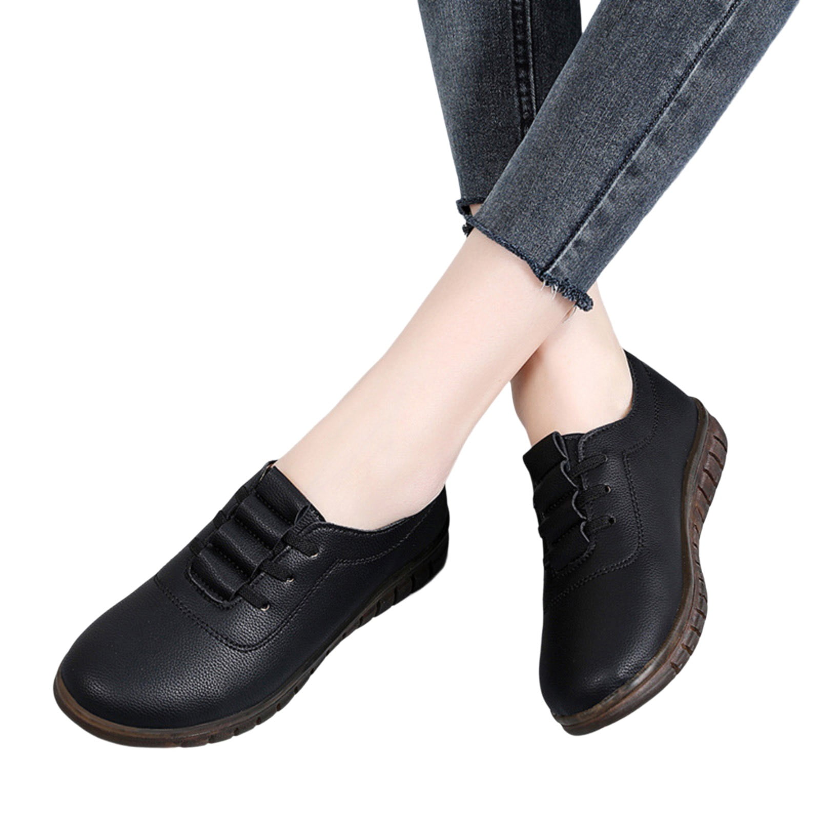 Female leather shoes on sale