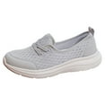 thumbnail image 1 of LUOGENLI Female Womens Sneakers Size 10 Wide Width Women Shoes Soft Soled Mesh Casual Shoes Low Top Flat Soled Walking Shoes Women's Sneakers with Arch Support Size 11, 1 of 8