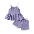 thumbnail image 1 of LUOGENLI Girl Summer Outfits 4T Summer Toddler Girls Sleeveless Floral Vest T Shirt Tops Shorts Outfits Girls Summer Outfits Size 12-14 4th of July Outfits for Girls 6-7 12-18 Months, 1 of 7