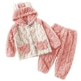 thumbnail image 1 of LUOGENLI Girl Summer Outfits Size 10-12 Under 10 Summer Toddler Girls Boys Winter Long Sleeve Patchwork Color Prints Hoodie Tops Pants 2pcs Outfits Clothes Set Girls Summer Outfits Size 6/7 4-5 Years, 1 of 4