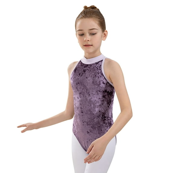 LUOGENLI Girl Summer Outfits Size 14-16 Dresses Girls' Summer Training Dress Children's Comfortable Performance Dress Latin Dance Dress Classical Dance Dress Set Gymnastics 6-7 Years