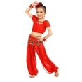 thumbnail image 1 of LUOGENLI Girl Summer Outfits Size 7/8 Summer Handmade ChildGirl Belly Dance Kids Belly Dancing Dance Personality Cloth 4th of July Outfits Girls 6 4th of July Outfits Girls 2T 6-7 Years, 1 of 5