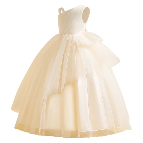 LUOGENLI Girls Dresses 10-12 Casual Kids Dress Princess Dress Girl Sleeveless Performance Dress Long Pommel Dress Party Summer Dresses For Girls Little Girls Dresses Size 5-6 12-14 Years