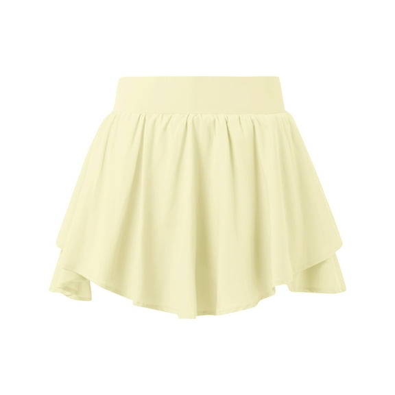 LUOGENLI Girls Dresses 10-12 Tight Girls Yoga Sports Skirt Loose and Breathable Running Skirt Pants Light Two Piece Fitness Short Skirt Skirt Dresses for Girls 8-10 Wedding 6-7 Years