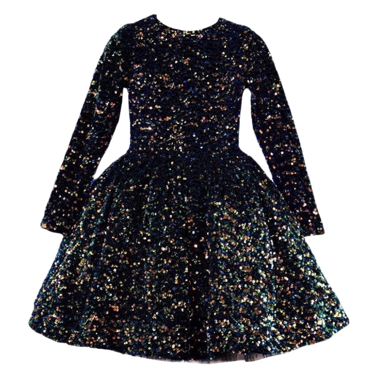 LUOGENLI Girls' Dresses Size 10-12 for Graduation Black Toddler Kids Girls  Cute Sequin Glitter Party Carnival Gown Princess Formal Dress Dresses for  Girls 4T Girls Dresses Size 7 Fancy 3-4 Years - Walmart.com