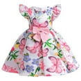 thumbnail image 1 of LUOGENLI Girls Dresses Size 10-12 Summer Toddler Girls Dress Flying Sleeve Princess Butterflies Cartoon Dress For Children Clothing Fashion Girls Dresses Size 14-16 9-10 Years, 1 of 6