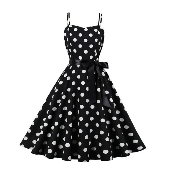 LUOGENLI Girls' Dresses Size 14 Kids Toddler Baby Girls Spring Summer Polka Dot Sleeveless Princess Dress Dresses for Girls 6-7 Years Old Girls Dresses Size 14-16 Formal 2-3 Years