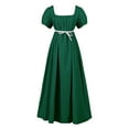 thumbnail image 1 of LUOGENLI Girls Dresses Size 6 Sparkly Big Girls Dresses Ruffled Classical Puff Sleeve Waist Dress Gown Graduation Dresses For Girls Girls Dresses Size 12-14 Casual Green 16-17 Years, 1 of 4