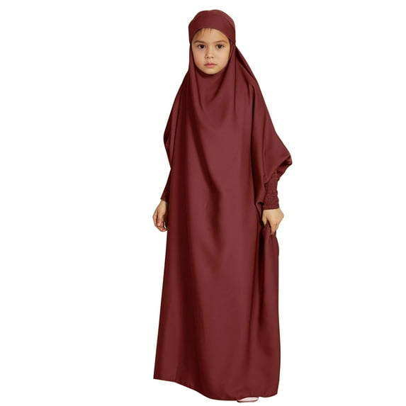 LUOGENLI Dresses for Girls 12-14 Years Old Girl Poses Solid Color Dress National Dress Skirt Arab Children's Wear Dresses for Girls Size 14-16 Wedding Girls Dresses 10-12 Floral 13-14 Years