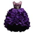 thumbnail image 1 of LUOGENLI Girls Dresses Size 7-8 Summer Kids Toddler Baby Girls Spring Summer Tulle Sequins Glitter Dress for Performance Formal Clothes Cute Girls Bow Dresses for Christmas Party Dress 130, 1 of 4