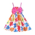 thumbnail image 1 of LUOGENLI Girls Dresses Size 8-10 Fancy Toddler Girls Sleeveless Floral Prints Sandbeach Holiday Party Dress Dance Party Dresses Clothes Girls Skirts with Shorts Size 8 4-5 Years, 1 of 6