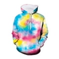thumbnail image 1 of LUOGENLI Girls Hoodies Size 12-14 New 3D Visual Digital Printed Children's Hoodie Tie Dye Printed Children's Hoodie Pullover Sweatshirt Kids Tie Dye Pocket Hoodies for Girls 13-14 13-14 Years, 1 of 3