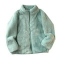 thumbnail image 1 of LUOGENLI Girls Jackets Size 14-16 Cotton Women's Two Tone Hooded Coat Mid Length Warm Winter Jacket Girls Jackets Size 8-10 Girls Jackets Size 10-12 Girls Green 2-3, 1 of 2