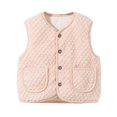 thumbnail image 1 of LUOGENLI Girls Jackets Size 6-7 Toddler Girls Boys Winter Sleeveless Warm Solid Color Two Pockets Coat Jacket Autumn Clothes Girls Jackets 4T Girls Jackets Size 14-16 2-3 Years, 1 of 4