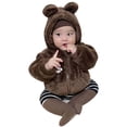 thumbnail image 1 of LUOGENLI Girls Jackets Size 6 Baby Boy Jacket Girl Winer Cute Clothes Coat Toddler Boy's Clothing Sweater Girls Jacket 5T Girls Jacket Size 7 8 Coffee 6-12 Months, 1 of 4