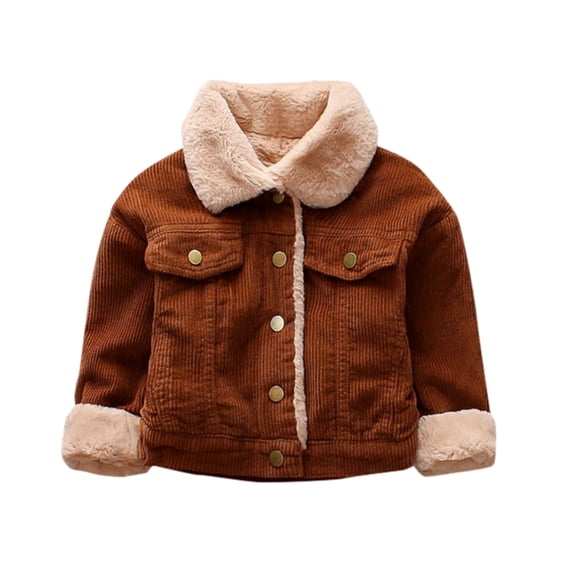 LUOGENLI Suit Jacket For Boys 10-12 Toddler Boys Girls Long Sleeve Solid Color Winter Coat Jacket Thicken Windproof Warm Outwear Boys Jackets Size 6-7 Jacket For Boys 6-8 18-24 Months