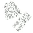 thumbnail image 1 of LUOGENLI Girls Pajamas Size 14 Kid DIY Hand Painted Homewear Set Colouring Pajama Sets for Boy and Girl Can Play With and Wear Girls Pajamas Size 10-36 Cotton White Size 4-5 Years, 1 of 3