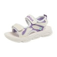 thumbnail image 1 of LUOGENLI Girls Sandals Size 6-7 Big Kid Children Shoes Comfortable Thick Soled Sandals Fashionable Outdoor Beach Princess Casual Sandals Girls Sandals Size 6.5 Big Girls 26, 1 of 6