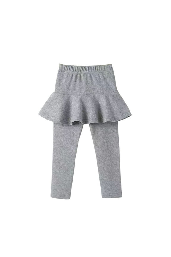Girls Pants Size 12 Youth Toddler Girls' Leggings Skirt Ruffle Skirt Pants Kids Girls Pants Size 12-13 Girls Pants Size 14-16 18-24 Months
