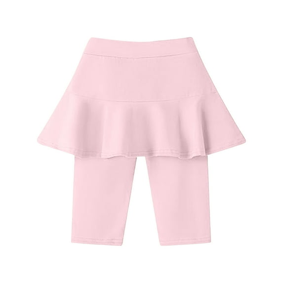 LUOGENLI Girls Shorts Size 6-8 Girls Flowy Shorts with Spandex Liner 2 in 1 Athletic Running Shorts with Pockets Kids Skorts Girls Shorts Size 14-16 Linen Girls Shorts Red 8-9 Years