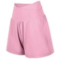thumbnail image 1 of LUOGENLI Girls Shorts Size 6-8 Girls Flowy Shorts with Spandex Liner 2 in 1 Athletic Running Shorts with Pockets Kids Skorts Girls Shorts Size 14-16 Linen Girls Shorts Red 13-14Years, 1 of 3