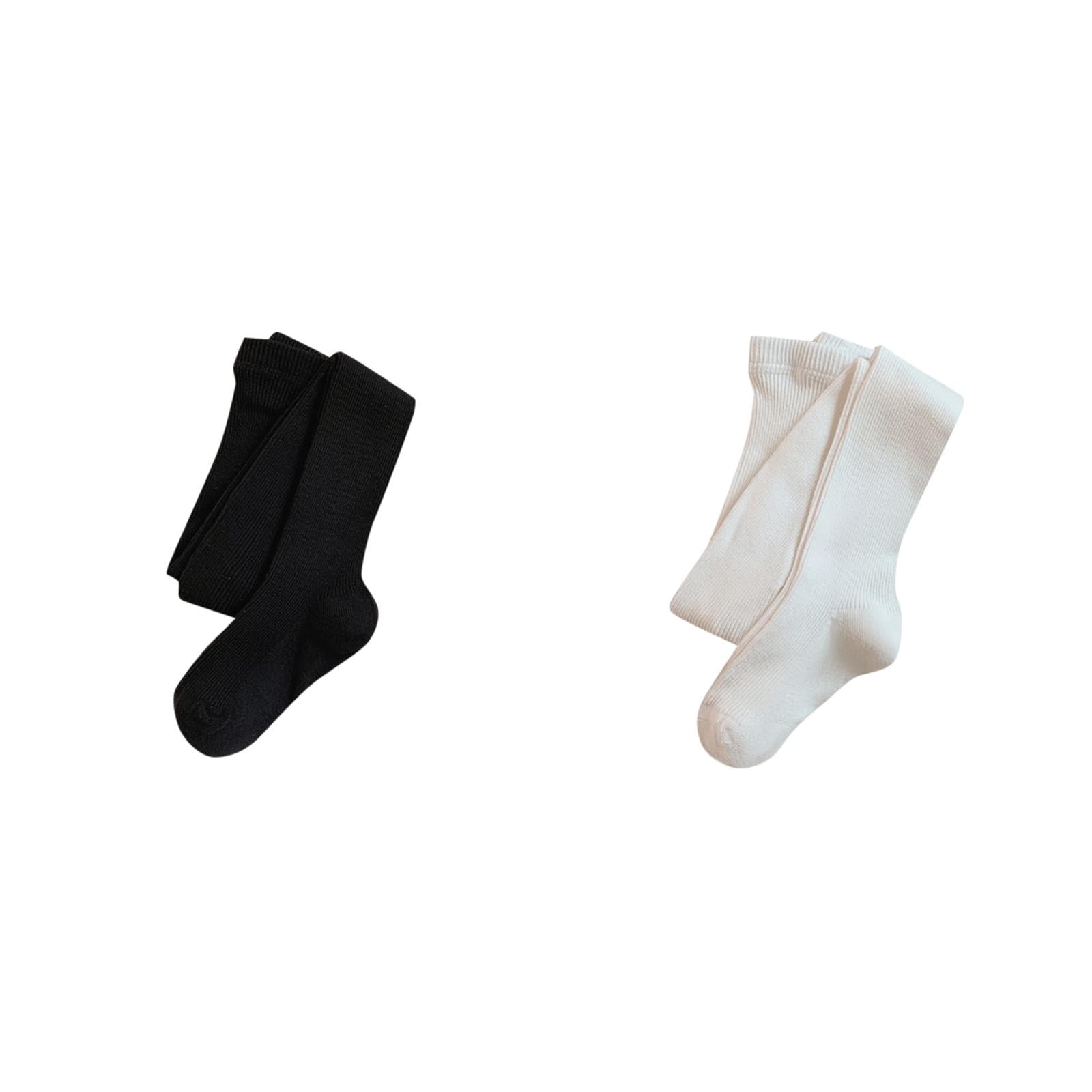 LUOGENLI Girls Socks 8-10 Years Crew 2 Pack Girls Tights Knit Leggings Cotton Toddler Girls Stockings School Tights Girls Socks 6-8 Years Ankle Girls Socks 8-10 Years Bulk S