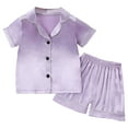thumbnail image 1 of LUOGENLI Girls Summer Outfits Size 14-16 4th of July Toddler Kids Baby Boys and Girls Suit Tracksuit Short Sleeve Indoor Short Sleeve Suit Summer Cartoon Pattern Suit 5-6 Years, 1 of 9