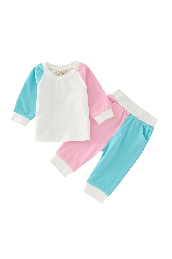 Girls Summer Outfits Size 6X-7 Toddler Girls Boys Winter Long Sleeve Tops Pants 2pcs Outfits Clothes Set for Babys Clothes Underwear Set 12-24 Months