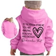 thumbnail image 1 of LUOGENLI Girls Sweatshirts Size 10-12 Black Girl's Hoodie Long Sleeve Soft Sweatshirt Graphic Hoody Kids Cute Pullovers Top Clothes for Girls Hoodies for Girls 13-14 12-13 Years, 1 of 5