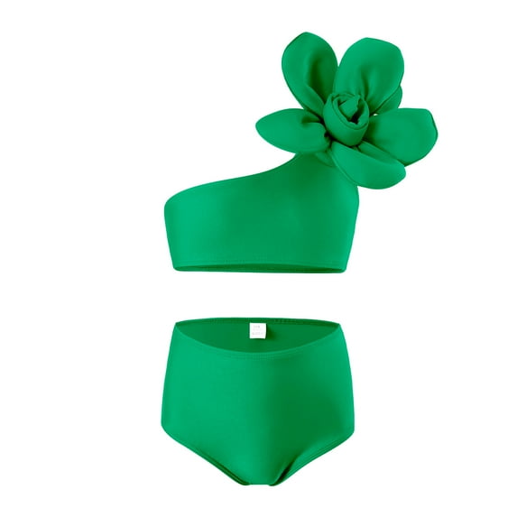 LUOGENLI Girls Swimsuit Size 10 Long Sleeve Girls' Swimsuit Long Sleeve Two Piece Bow Knot Swimwear Rash Guard Ruffle Rare Hem Girls Swimsuit Size 8 Girls Swimsuits Size 6 10-12 Years