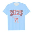 thumbnail image 1 of LUOGENLI Girls T Shirts Valentine's Day 4T Kids New Year 2025 Printed Short Sleeve T Shirt Tops Casual St. Patrick's Day T Shirts for Girls 14-16 Trendy Girls T Shirts Size 8-10 Trendy Blue 8-9 Years, 1 of 4