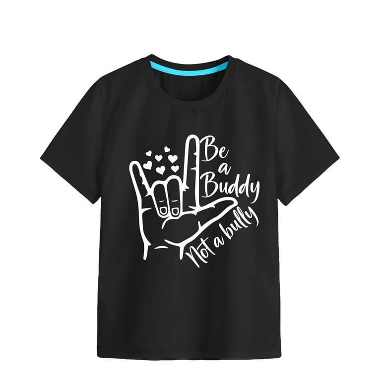 LUOGENLI Girls Tops Size 14 16 Summer Girls Soft Short Sleeve Crew Neck T Shirts 6 Color Printed T Shirt Girls Summer Tops Size 6 7 Girls Tops 7 8 Years Walmart