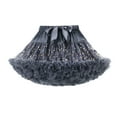 thumbnail image 1 of LUOGENLI Girls Valentine's Day Dresses Size 7-8 Baby Girls Soft Tutu Skirt Toddler Girl Mesh Tutu Bowknot Skirt Girls St. Patrick's Day Dresses Size 14-16 Formal Dark Gray 5-9 Years, 1 of 2