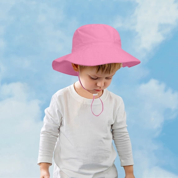 LUOGENLI Hats for Girls 10-12 Preppy Head Circumference Children's Sun Hat Baby Outdoor Basin Hat Beach Hat Fisherman Hat Sun Hats for Girls 10-12 Summer Hats for Toddler Girls 4-5 Year