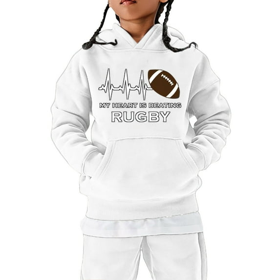 LUOGENLI Hoodies for Boys 10-12 Football Fans Sports Gift Teen Sweatshirt Vintage Rugby Player Sports Kids Boys Girls Rugby Pullover Hoodie Sweatshirt for Boys 8-10 Boys Hoodies Size 8 9-10 Years