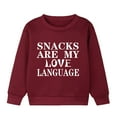 thumbnail image 1 of LUOGENLI Hoodies for Girls 10-12 Boys' Long Sleeves Plus Warm Pullover Letter Printed Casual Thick Round Neck Children's Wear Girls Hoodies Size 7-8 with Zipper 5-6 Years, 1 of 7